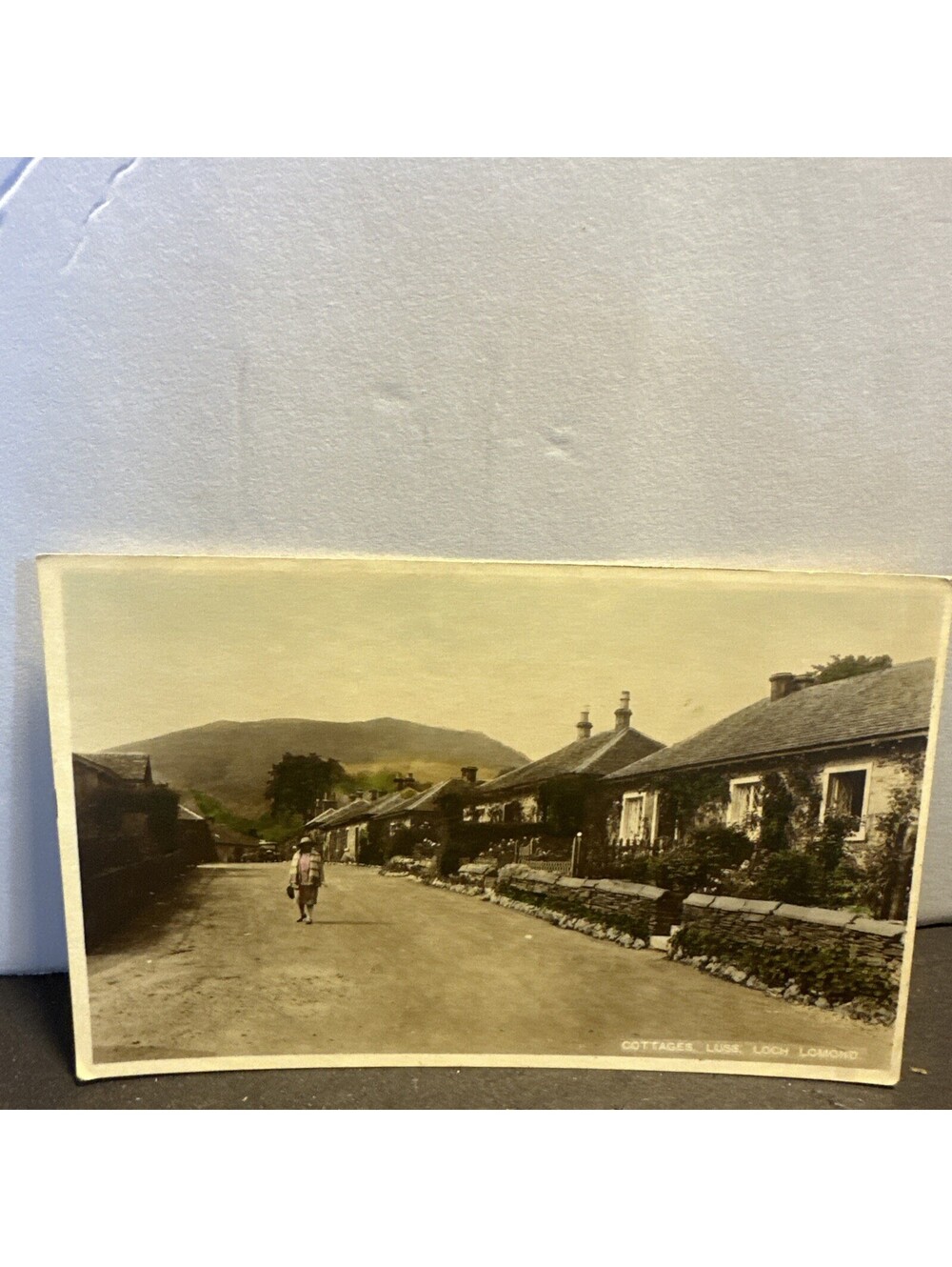 Antique c1905-1915 Luss Loch Lomond Scotland Cottages RPPC Postcard Unused